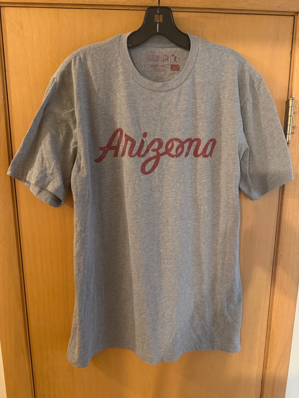 Baseballism America’s Brand Arizona State Tee T-Shirt Gray Red Size Large